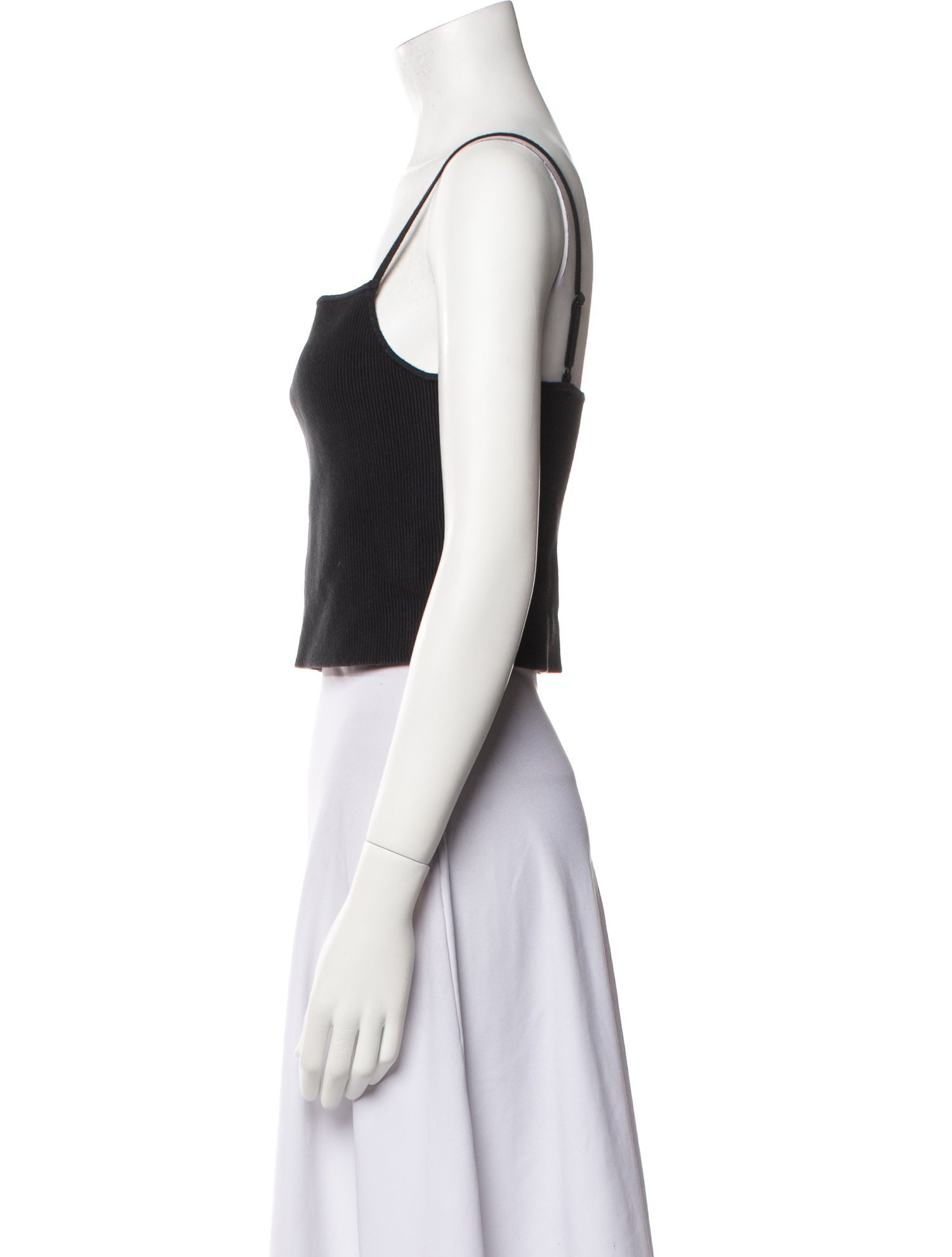 Reformation Square Neckline Sleeveless Crop Top
