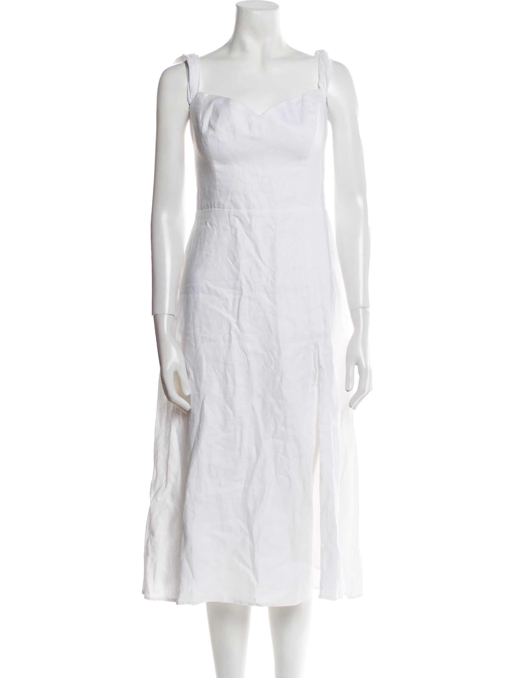 Reformation Linen Midi Length Dress