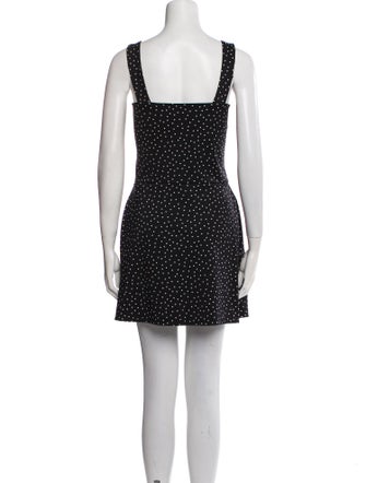 Reformation Polka Dot Print Square Neckline Romper