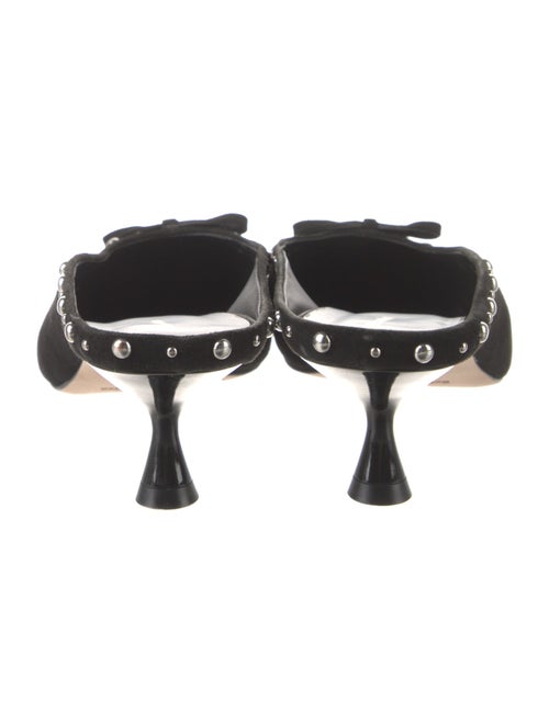 Reformation Suede Studded Accents Mules