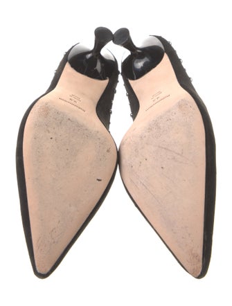 Reformation Suede Studded Accents Mules