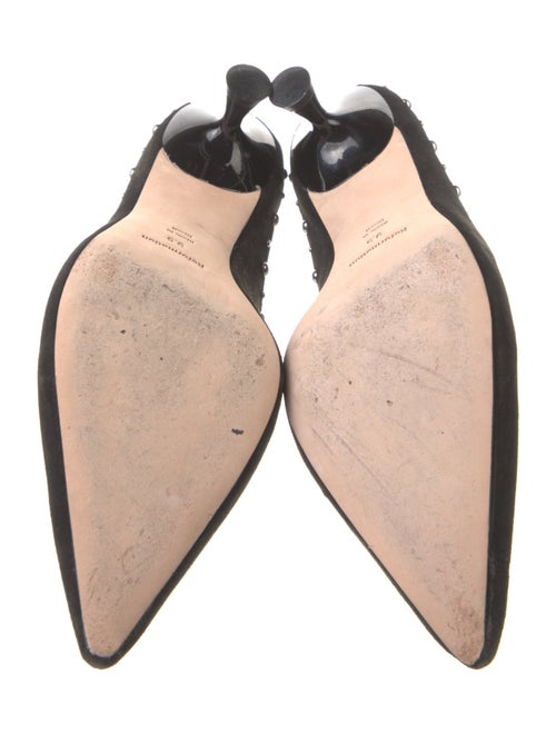 Reformation Suede Studded Accents Mules