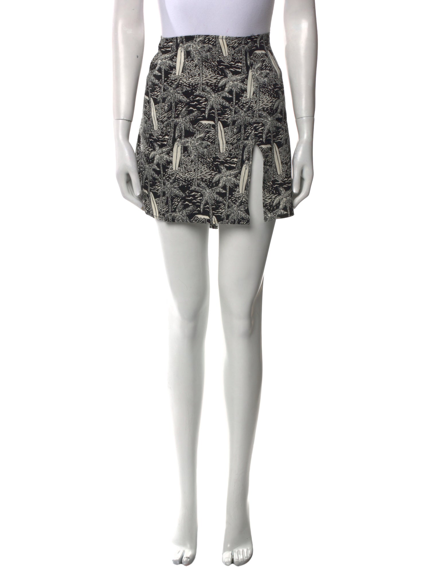 Reformation Printed Mini Skirt