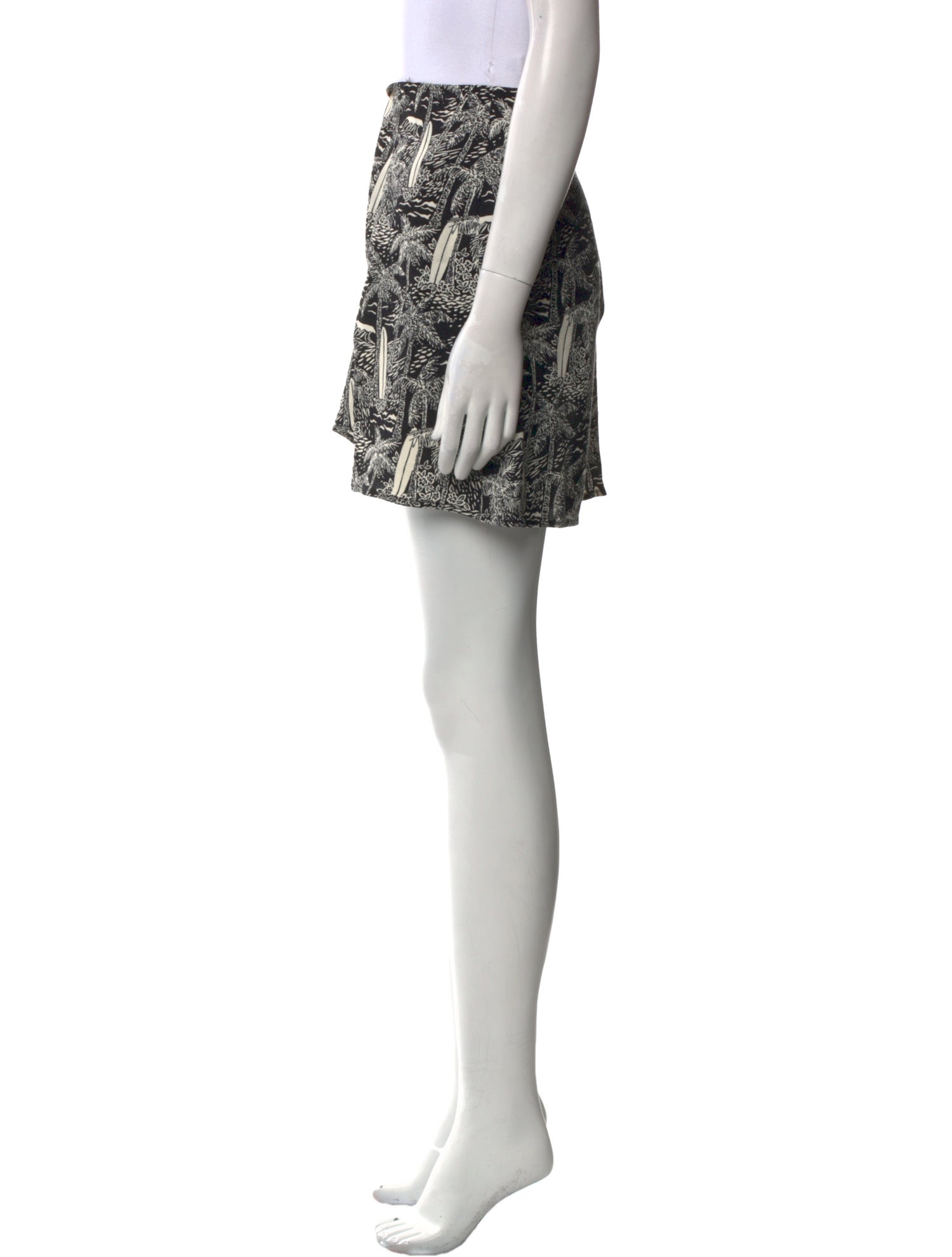 Reformation Printed Mini Skirt