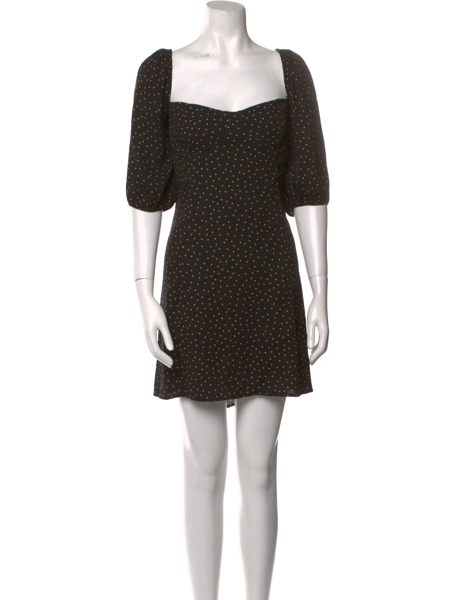 Reformation Polka Dot Print Mini Dress