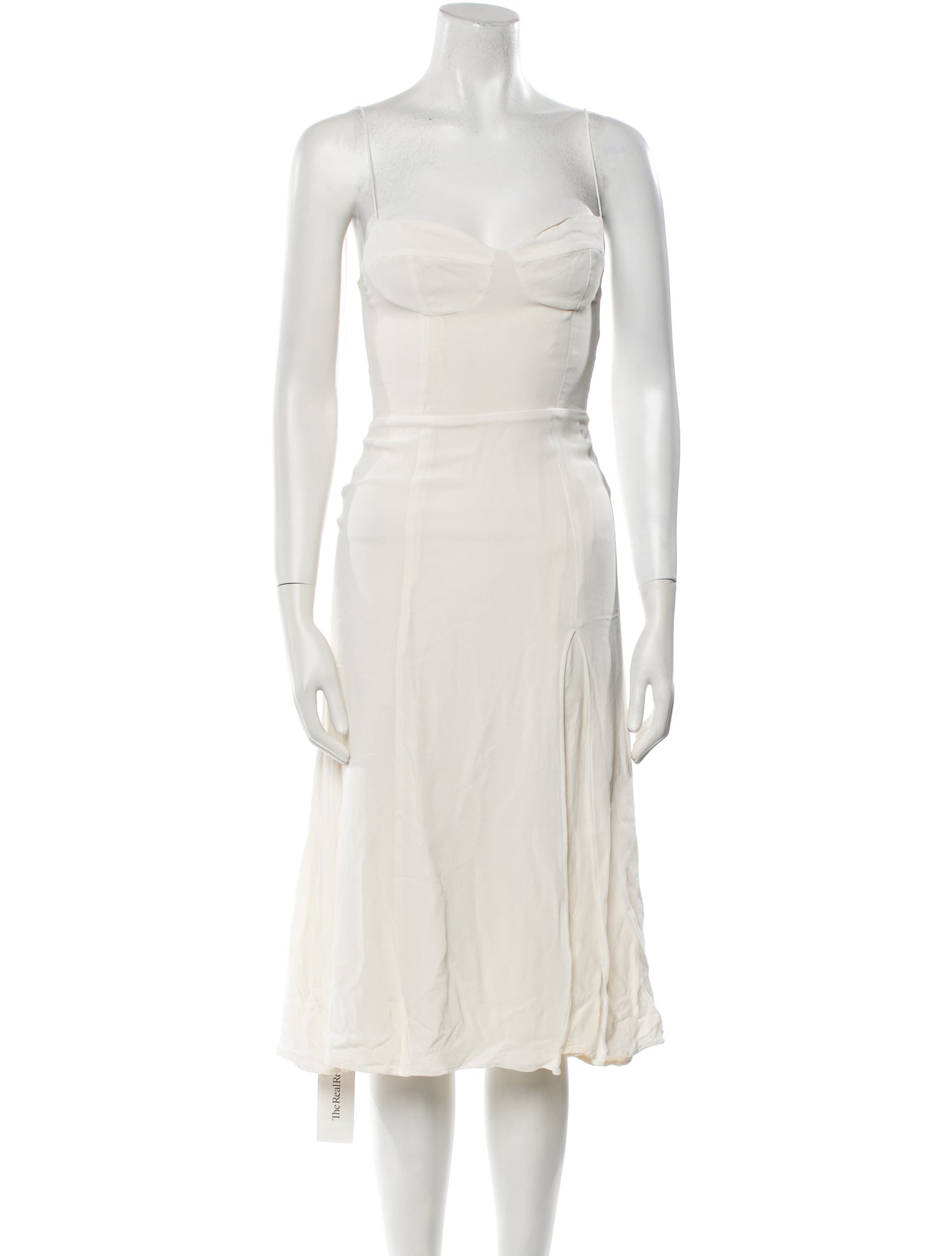Reformation Cowl Neck Knee-Length Dress
