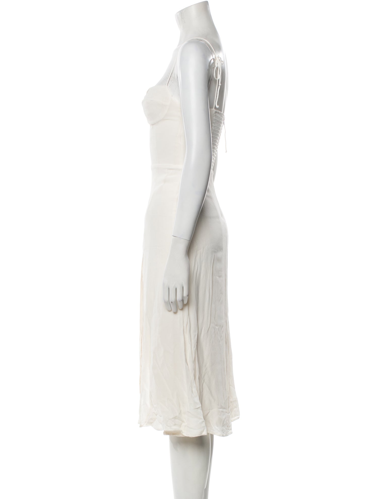 Reformation Cowl Neck Knee-Length Dress