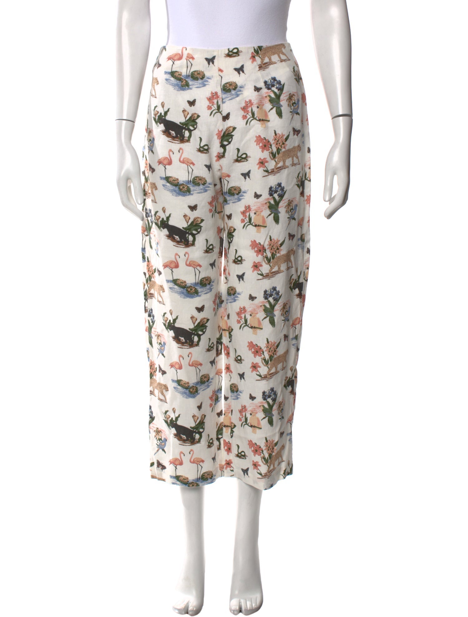 Reformation Linen Straight Leg Pants