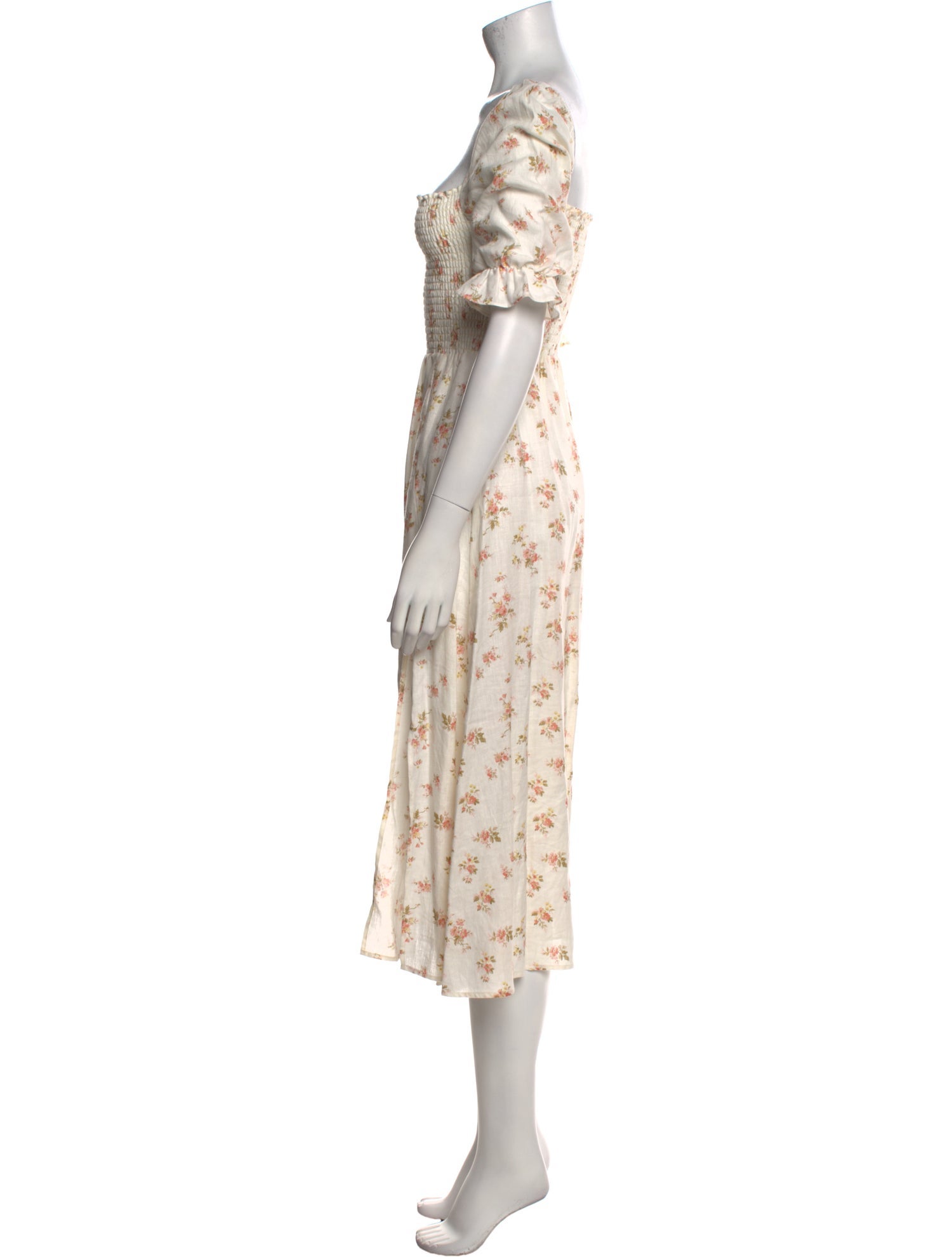 Reformation Linen Midi Length Dress