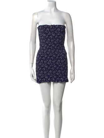 Reformation Floral Print Mini Dress