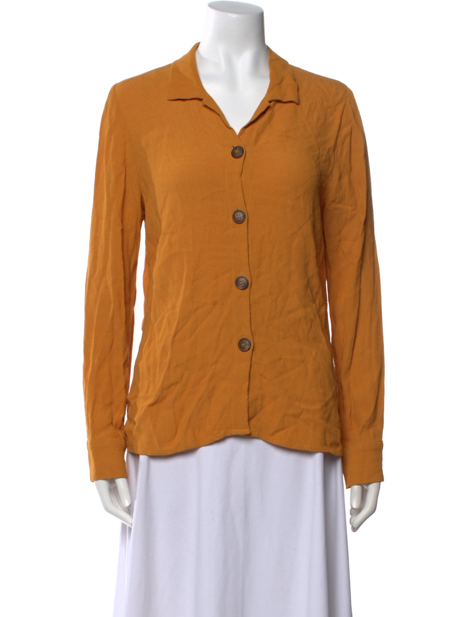 Reformation Long Sleeve Button-Up Top