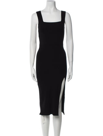 Reformation Square Neckline Midi Length Dress