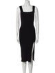 Reformation Square Neckline Midi Length Dress