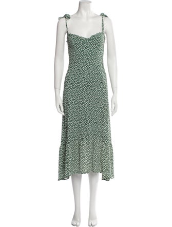 Reformation Printed Midi Length Dress