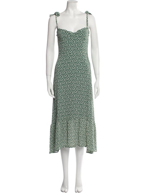 Reformation Printed Midi Length Dress