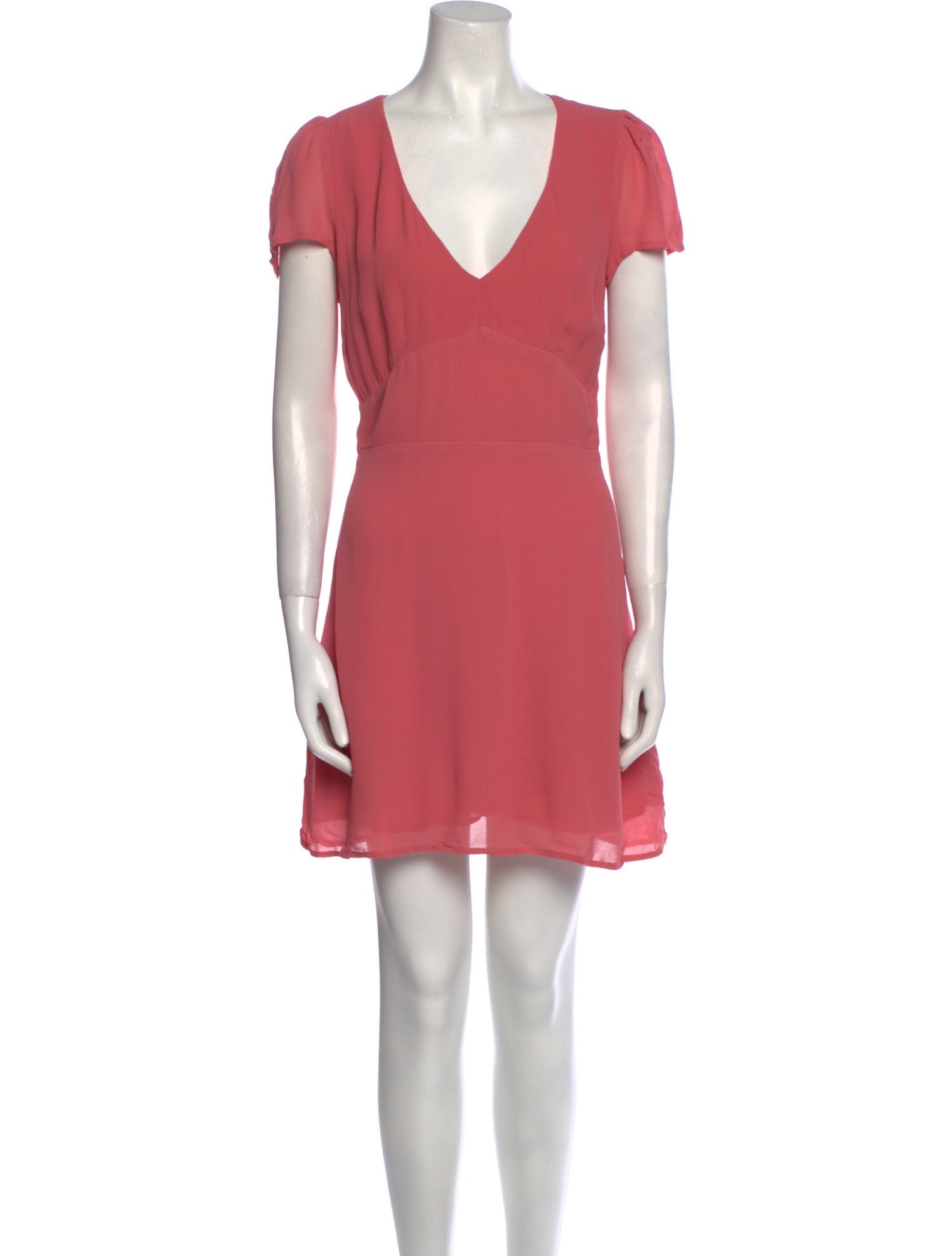 Reformation V-Neck Mini Dress