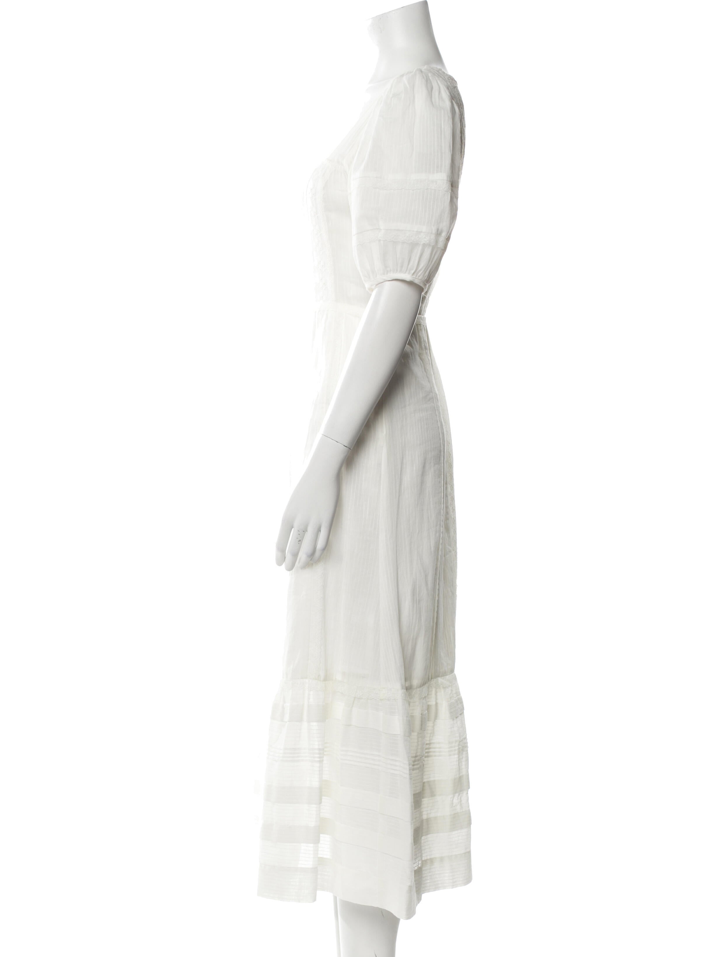 Reformation Square Neckline Midi Length Dress