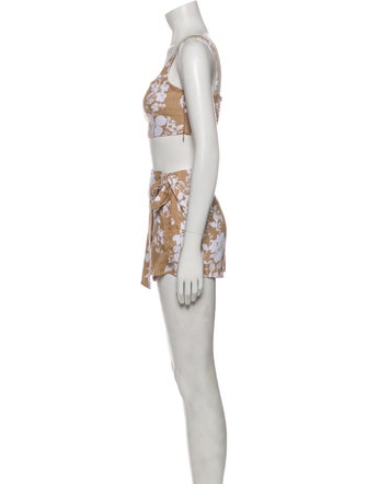 Reformation Linen Printed Skirt Set