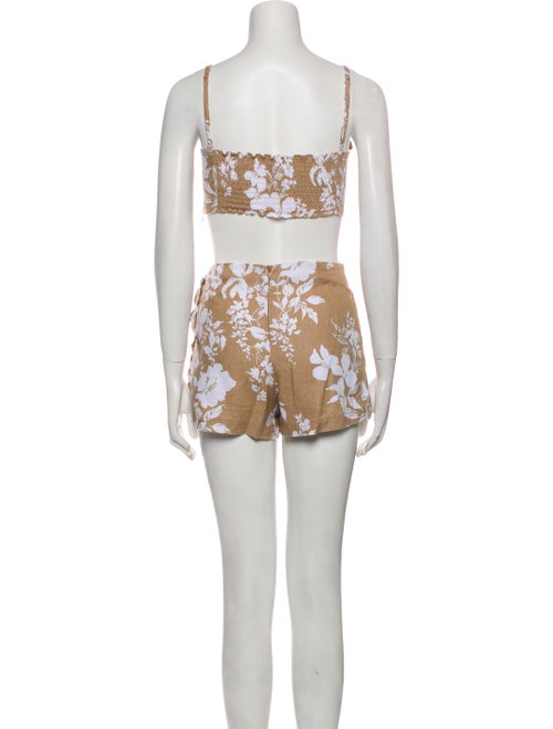 Reformation Linen Printed Skirt Set