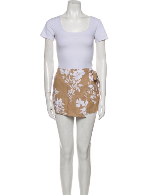 Reformation Linen Printed Skirt Set