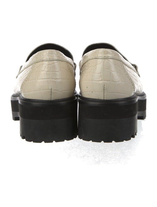 Reformation Embossed Leather Loafers