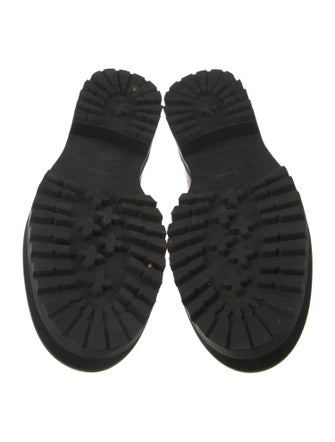 Reformation Embossed Leather Loafers