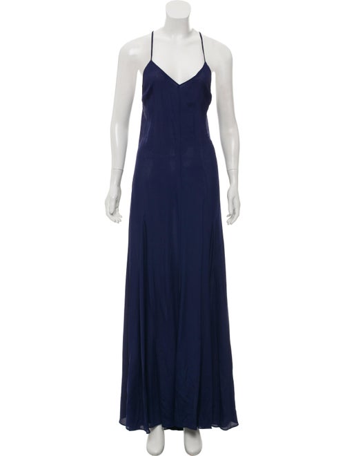 Reformation Maxi Slip Dress Navy