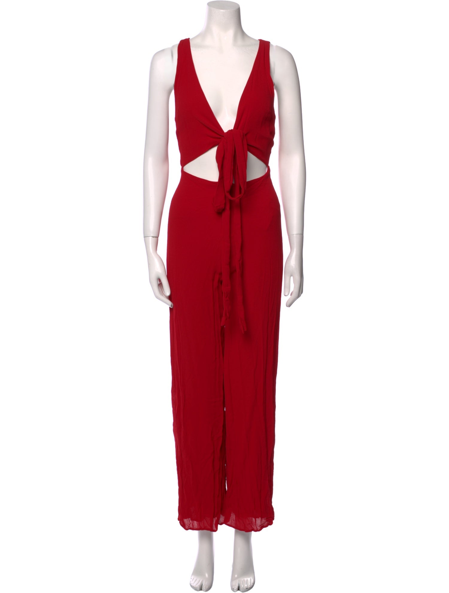 Reformation V-Neck Jumpsuit