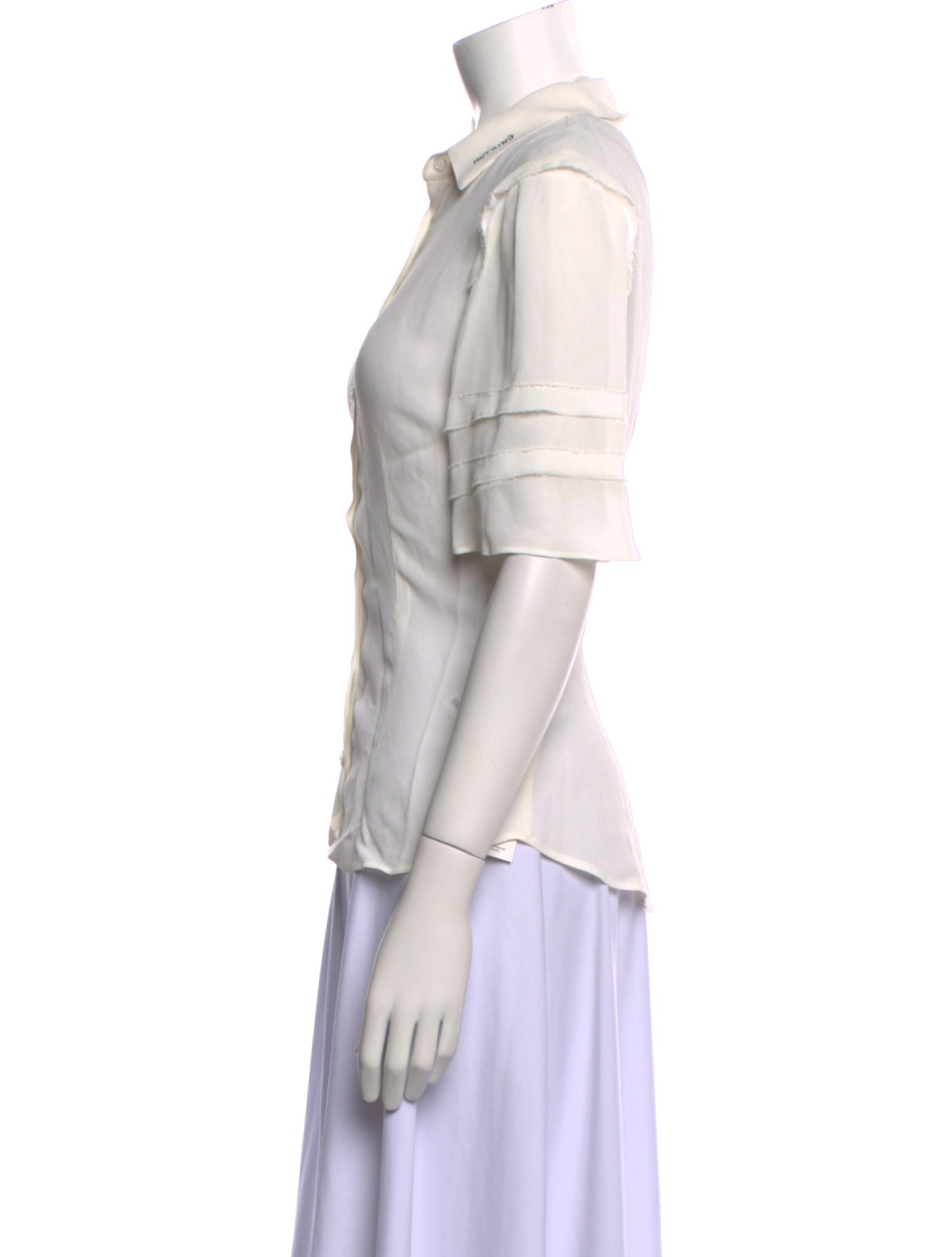 Reformation Short Sleeve Button-Up Top