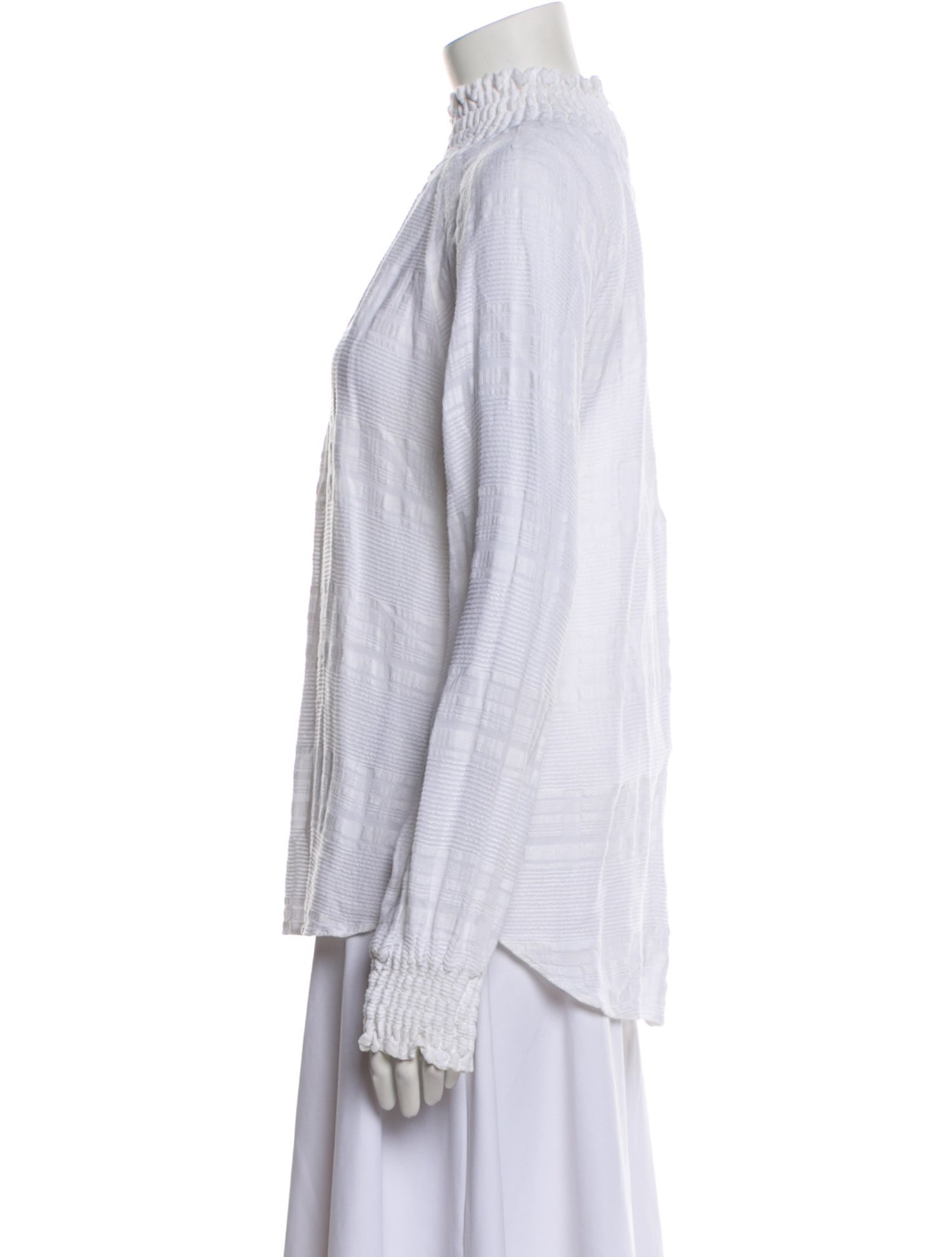 Reformation Graphic Print Mock Neck Top