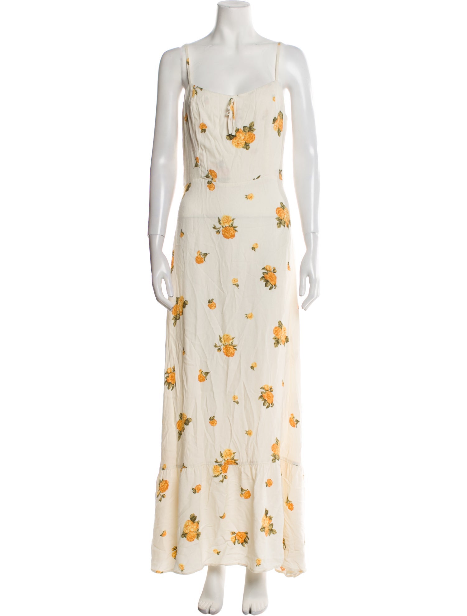 Reformation Floral Print Long Dress