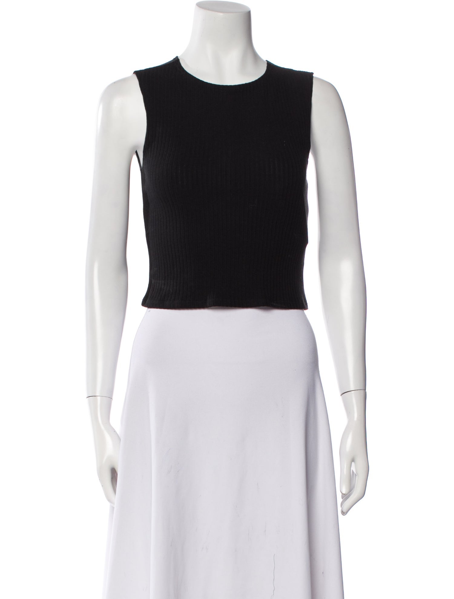 Reformation Crew Neck Sleeveless Crop Top