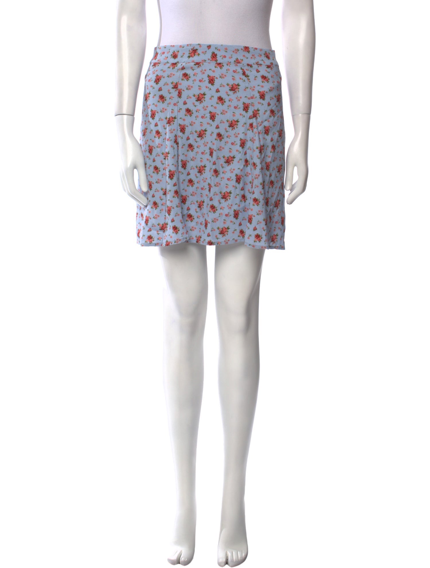 Reformation Floral Print Mini Skirt