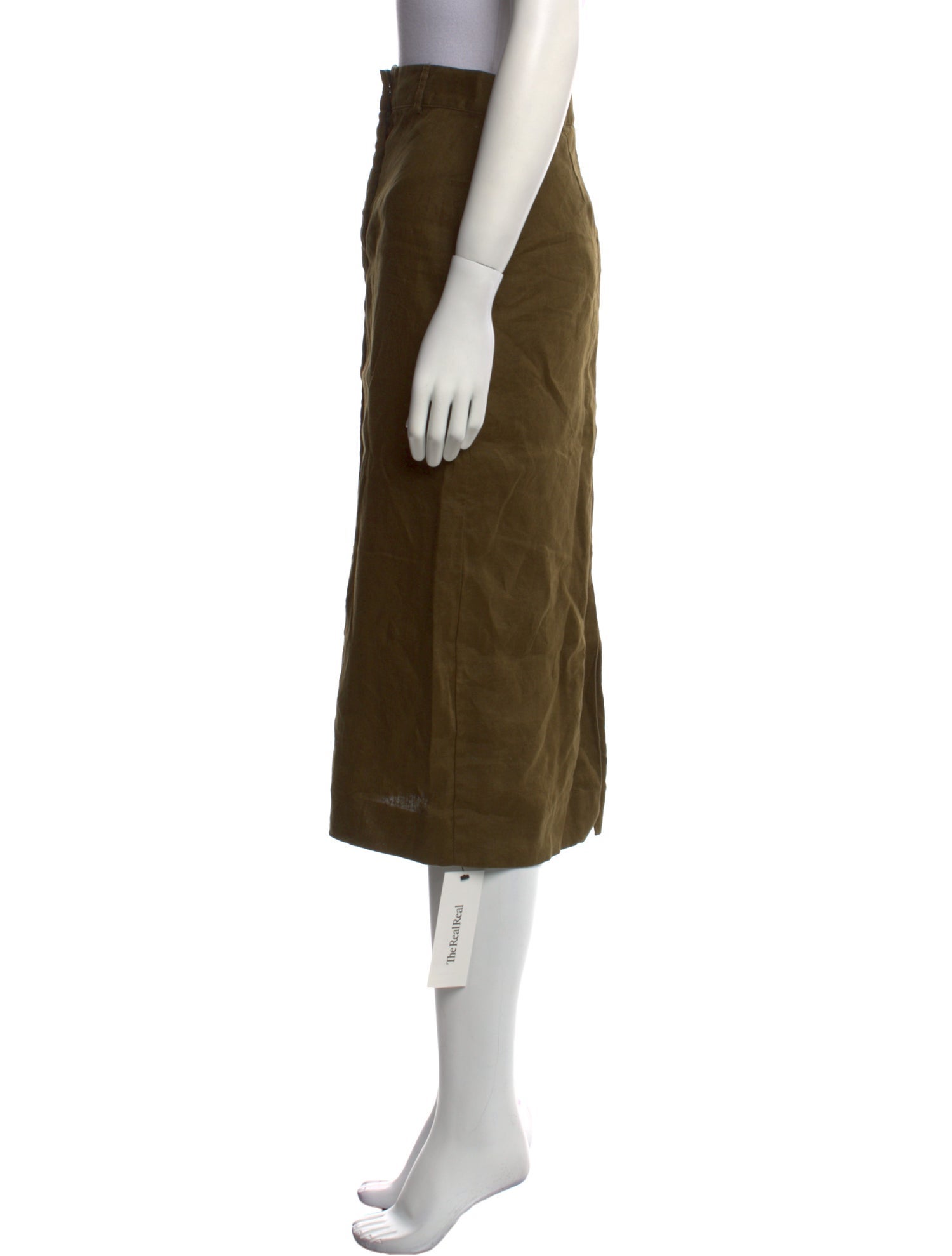 Reformation Linen Midi Length Skirt