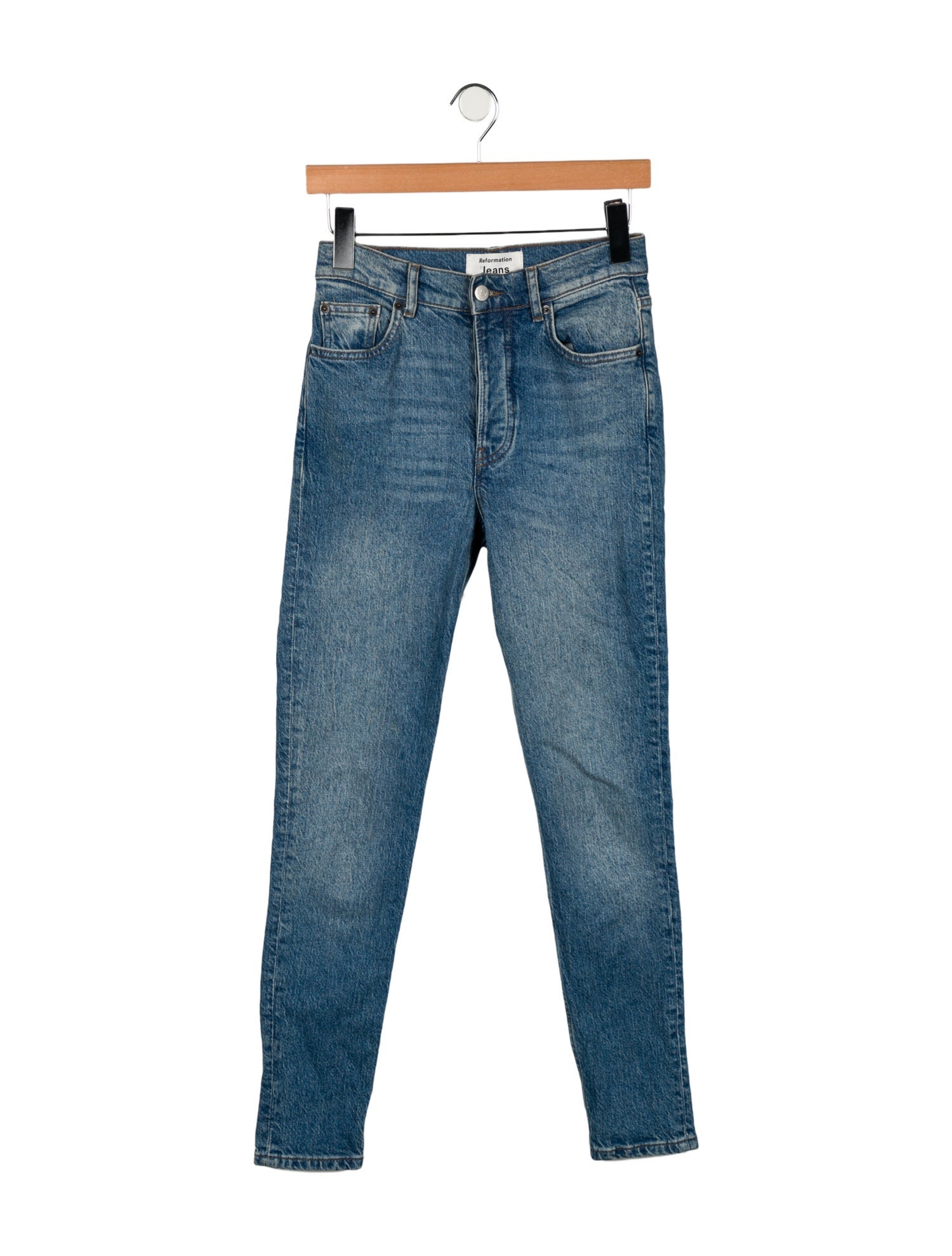 Reformation Mid-Rise Skinny Leg Jeans