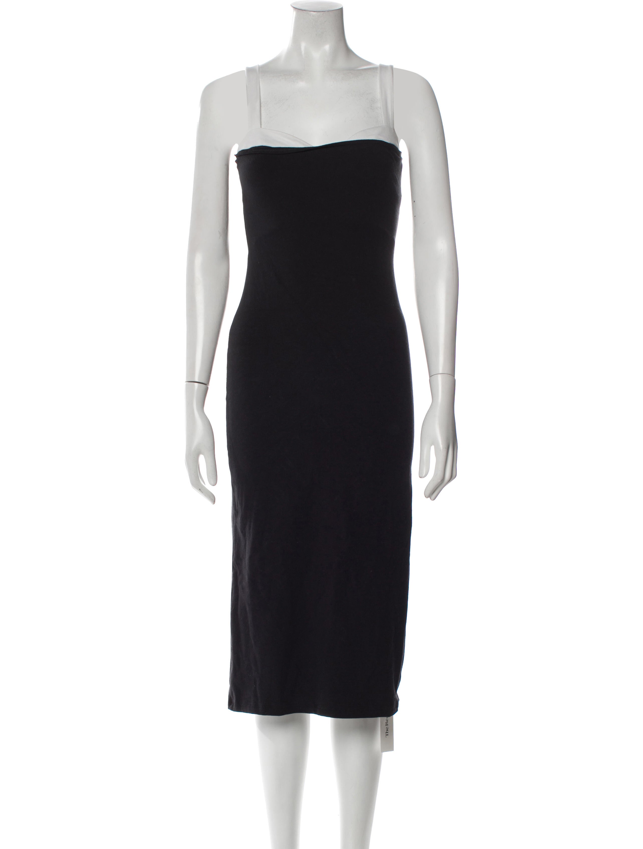 Reformation Square Neckline Midi Length Dress