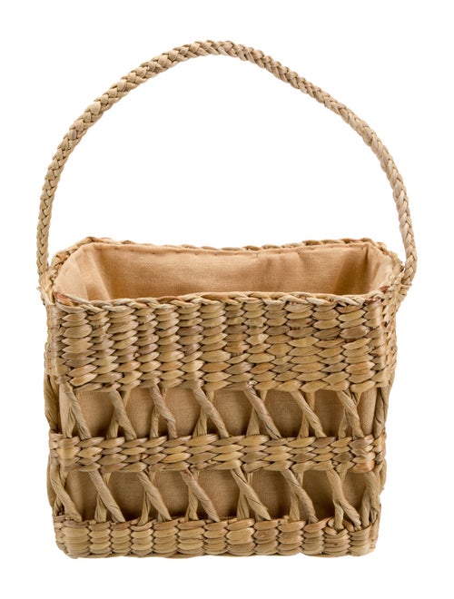 Reformation Wicker Top Handle Bag