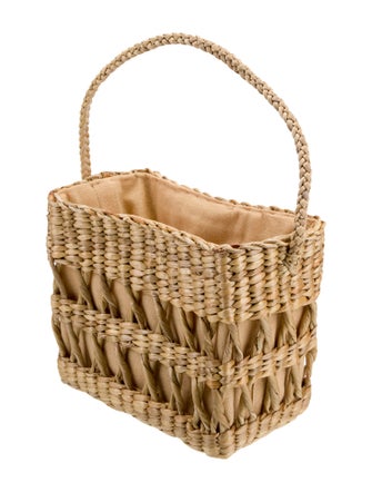 Reformation Wicker Top Handle Bag