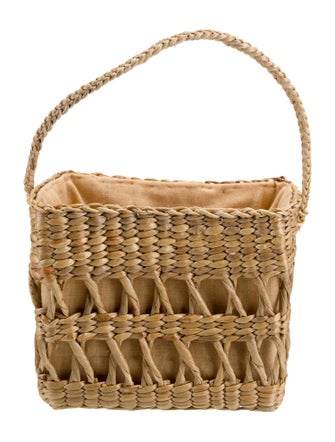 Reformation Wicker Top Handle Bag