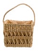 Reformation Wicker Top Handle Bag