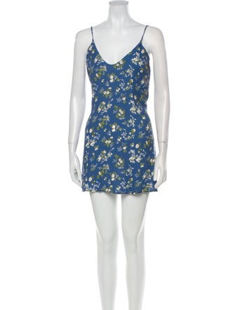 Reformation Floral Print Mini Dress