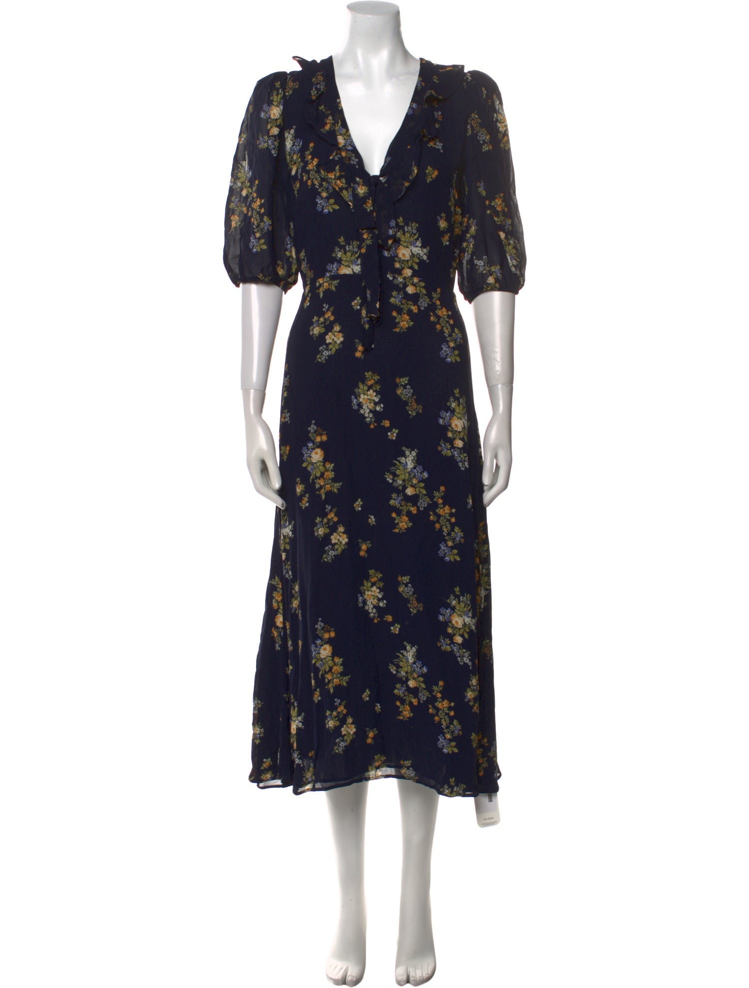 Reformation Floral Print Long Dress