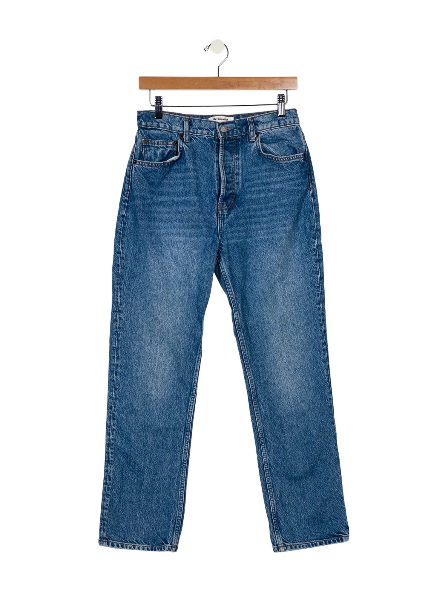 Reformation High-Rise Straight Leg Jeans