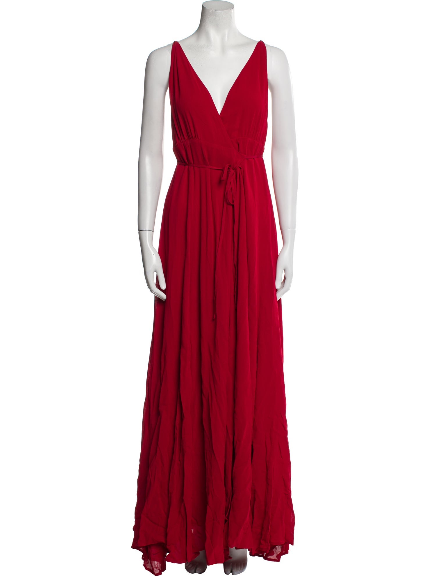 Reformation V-Neck Long Dress