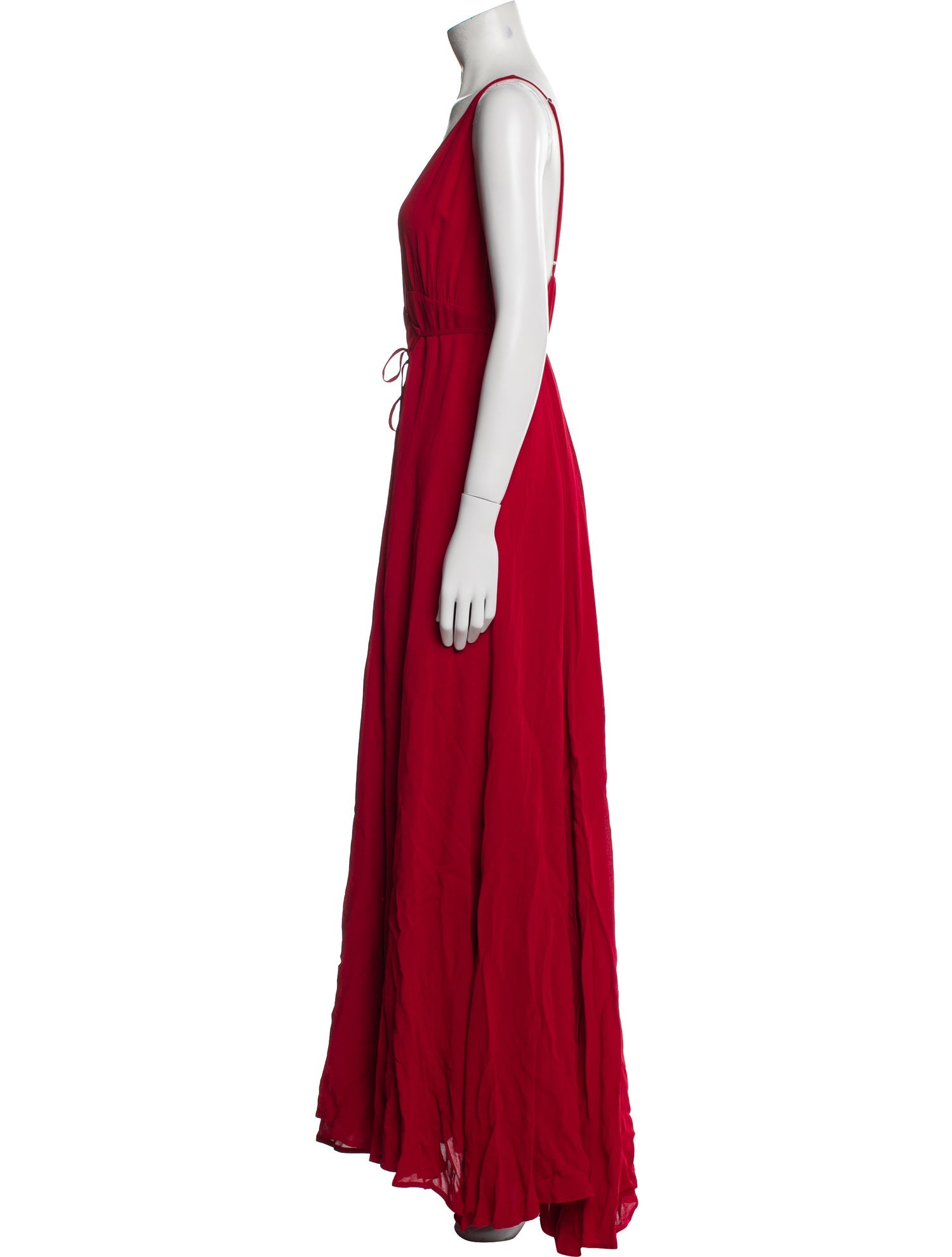 Reformation V-Neck Long Dress