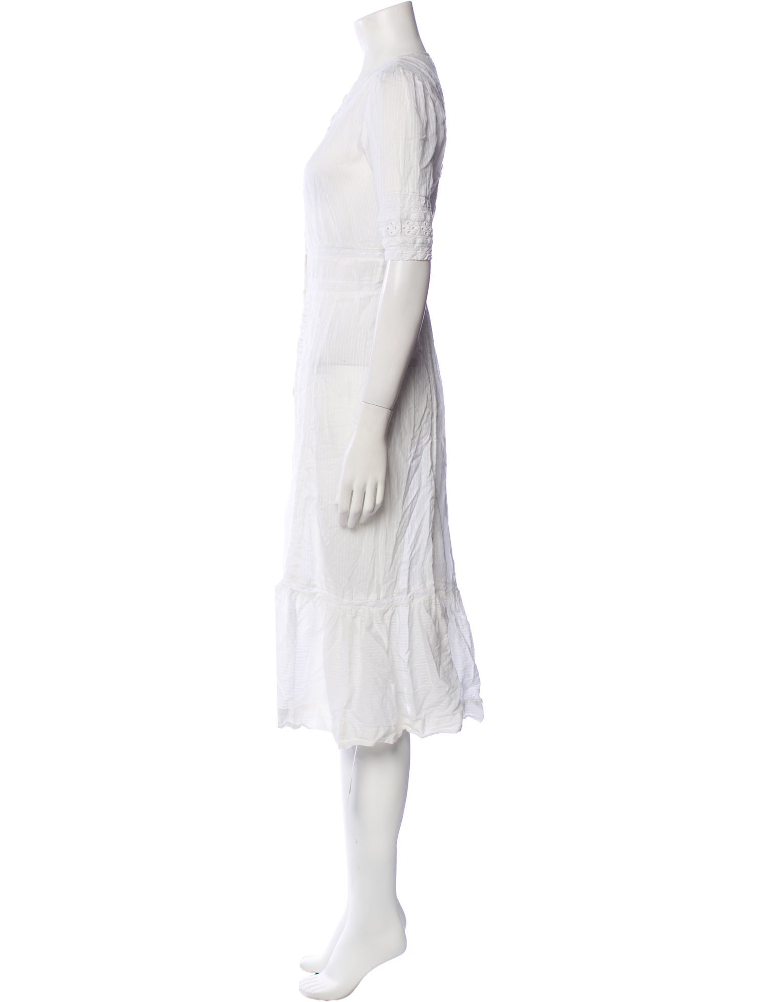 Reformation Crew Neck Midi Length Dress