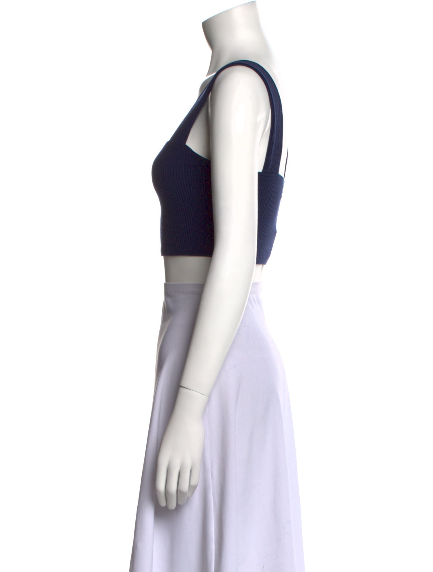 Reformation Square Neckline Sleeveless Crop Top