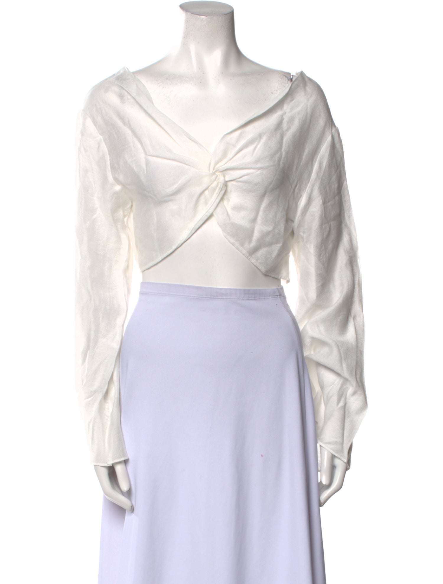 Reformation Off-The-Shoulder Long Sleeve Crop Top w/ Tags