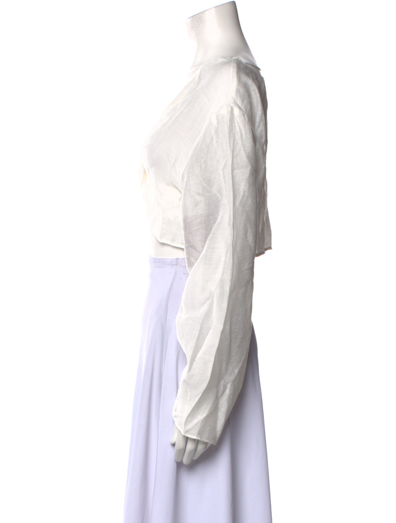 Reformation Off-The-Shoulder Long Sleeve Crop Top w/ Tags
