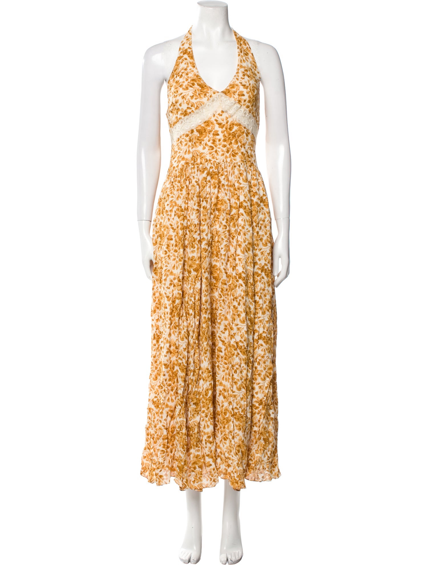 Reformation Floral Print Long Dress